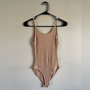 Beige body suit